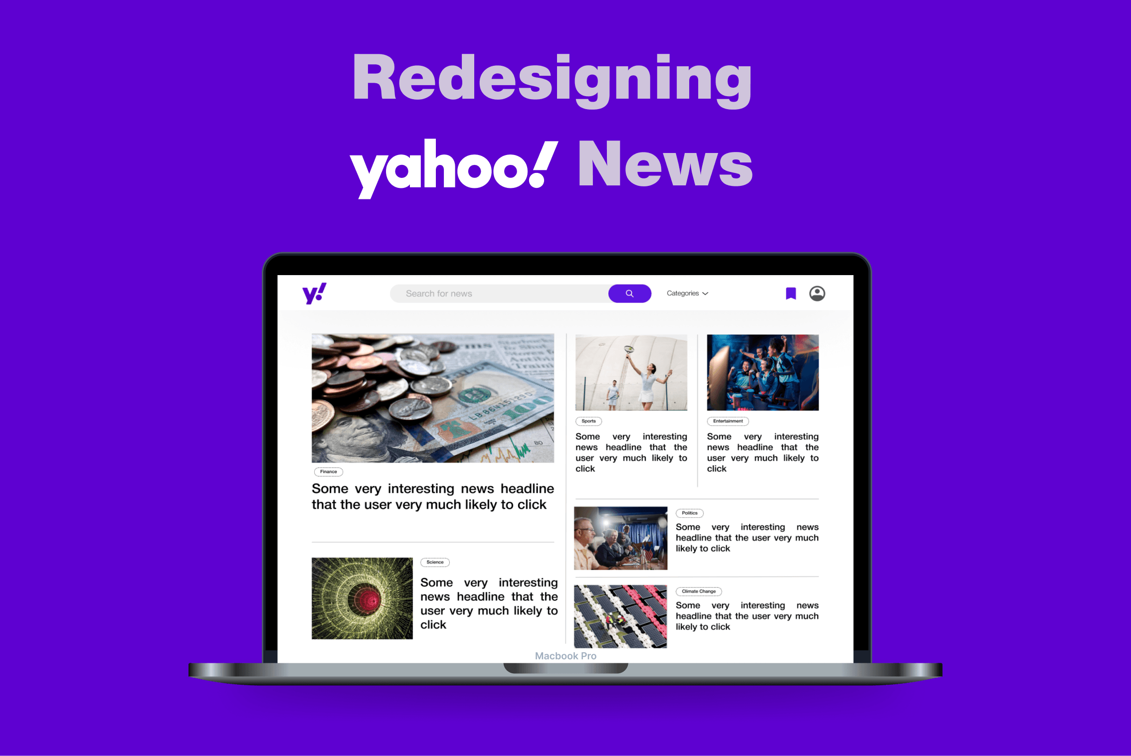 Yahoo News Redesign